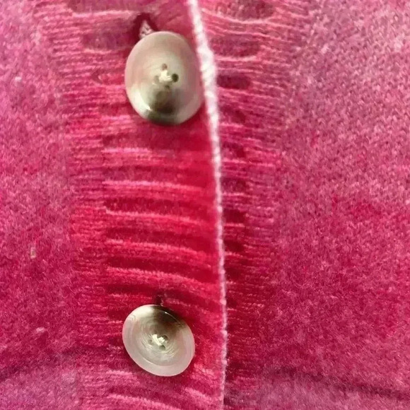 New Kerri Rosenthal Oversized Cardigan, Pink:Cream Size M - Picture 7 of 11